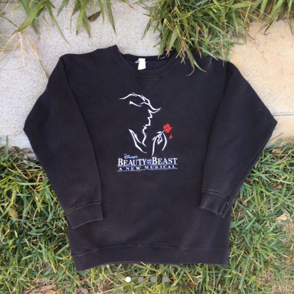 Vintage Beauty And The Beast Musical Sweatshirt